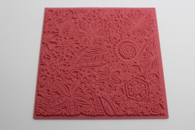 Texturmatte 9x9cm Flowers