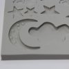 Silikon Mold Sternen/Wolken 8,5x8,5cm – Bild 2