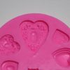 Silikon Mold 7 Herzen Durchm. 7,5cm – Bild 2