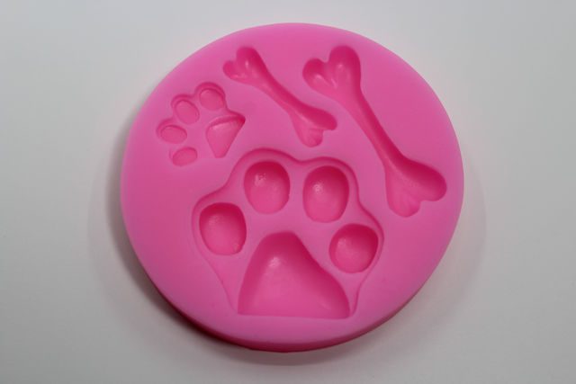 Silikon Mold Pfoten/Knochen Durchm. 7,5cm
