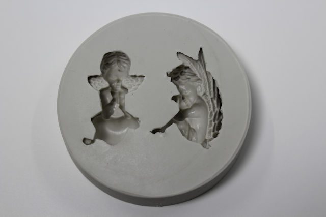 Silikon Mold Engeli 3D 2 Stück Durchm. 8,5cm