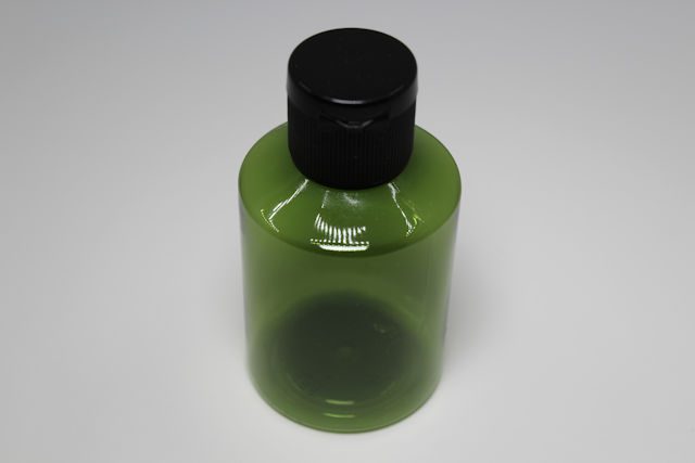 Kunststoffflasche grün mit Klappdeckel PET 50ml 5 Stück