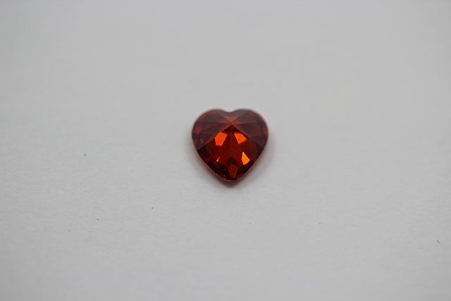 Cubic Zirconia 5x5mm Garnet Rot Herz