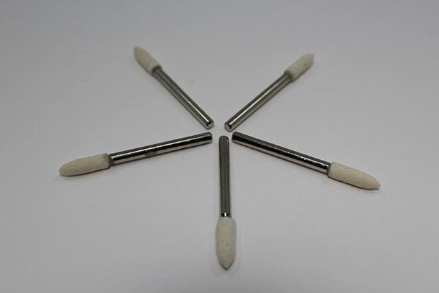 Baumwoll Polierer fest konisch Durchm. 4mm 5 Stück