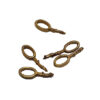 Bronze Stecköse Oval 5 Stück 10x0,4mm – Bild 2