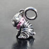 Bulldog Anhänger 925 Silber 14x10mm (mit Ringli) – Bild 2