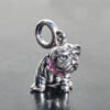 Bulldog Anhänger 925 Silber 14x10mm (mit Ringli) – Bild 3