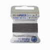 Perlseide NylonPower extra Strong grau 2m/0,75mm inkl. Nadel – Bild 2