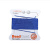 Perlseide 100% Naturseide D.blau 2m/0,80 mm inkl. Nadel – Bild 2