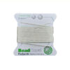 Perlseide bead cord high Performance weiss 2m/0,80 mm inkl. Nadel – Bild 2