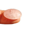 Rosenquarz Cabochon oval 18x25mm – Bild 2