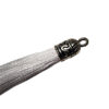 Quaste Polyester mit Metallkappe Länge 5cm weiss – Bild 2