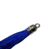 Quaste Polyester mit Metallkappe Länge 5cm hellblau – Bild 2