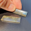 Labradorite 37x12x4mm mit Loch 2 Stück – Bild 2