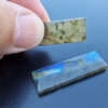 Labradorite 37x12x4mm mit Loch 2 Stück – Bild 3