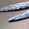 Blue Kyanite 51x7x4mm  7.1g mit Loch 2 Stück – Bild 2