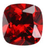 Cubic Zirkonia garnet rot quad. 7x7mm – Bild 2