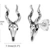 Metall Ohrstecker Ziegenschädel – Bild 2